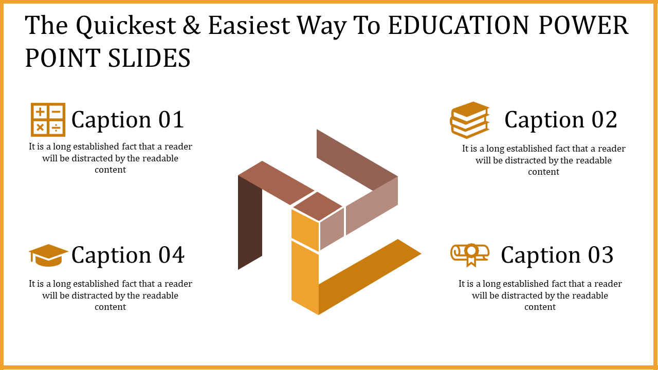 Free - Innovative Education PowerPoint Templates Slides -4 Node